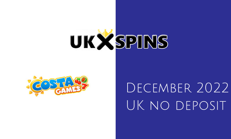 Latest Costa Games no deposit UK bonus 15th of December 2022