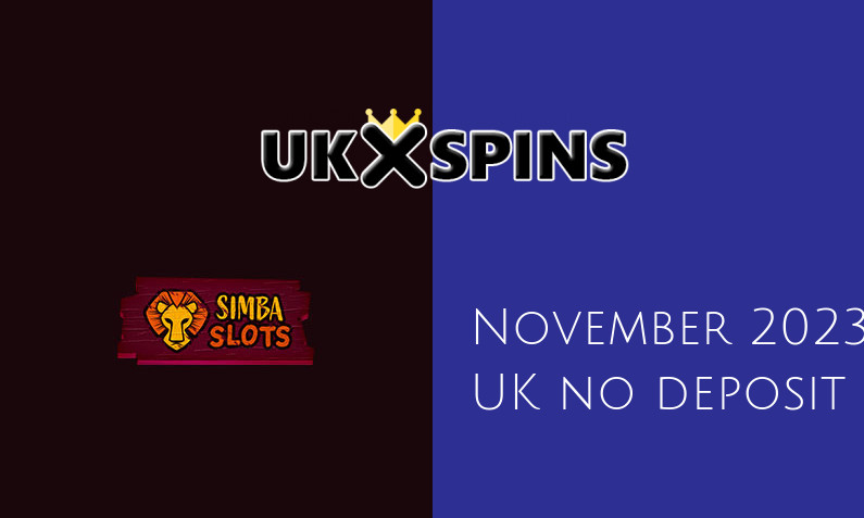 Latest UK no deposit bonus from Simba Slots 6th of November 2023